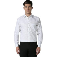 Louis Philippe Men's Cotton Slim Fit Shirt (Lpsfmslpu64122_White, 40