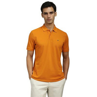 Louis Philippe Men's Solid Regular Fit T-Shirt (Lpkpmrgbq32764Lh_Orange