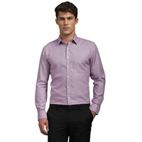 Louis Philippe Men's Cotton Checkered Slim Fit Shirt (Lpsfmslf848240_Purple, 40