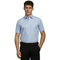 Louis Philippe Men's Checkered Classic Fit Shirt (Lpshmclp266295_Blue