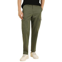 Allen Solly Men's Regular Casual Pants (Altfacmf724703_Olive