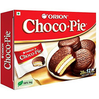 Orion Choco Pie Chocolate Coated Soft Biscuit, 336 G, Pack Of 12