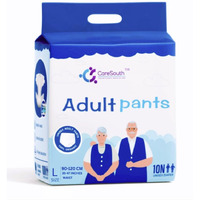Caresouth Adult Diaper Pants Large (10 Count) | Organic & Ultra Absorbent | 10-Hour Leak Proof Protection | Skin-Friendly & Rash-Free | Soft Comfort Fit | Waist 90-120Cm (35-47") | Unisex