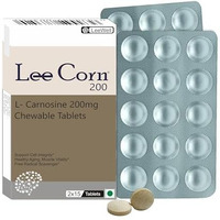 Leecorn 200 Chewable L Carnosine 200Mg | Brain Booster Health Supplement | Advanced Glycation End Products | Helps Cognition Decline & Learning Disabilities Support | Autism Care, Age-Related Muscle Fatigue Recovery | Exercise Performance Energy Enhancer Supplements - 30 Tablets