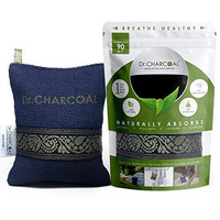 Dr. Charcoal Car Air Purifier, Lasts 1 Year, Removes Bad Smell And Moisture, Can Also Be Used In Bathrooms And Kitchen, 200G