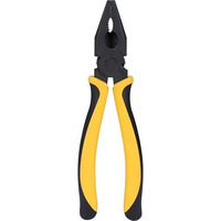 Stanley 70-482 8'' Sturdy Steel Combination Plier With Anti-Rust Properties For Gripping, Holding And Cutting Wires, Yellow & Black