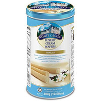 White Castle Luxury Vanilla Cream Wafer Roll Sticks,300G