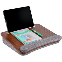 Kemendra Portable Lap Laptop Desk,Fits Up To 15.6 Inch Laptop,With Anti-Slip Strip&Storage Function For Home Office Students Use As Computer Laptop Stand,Book Tablet (Wood)