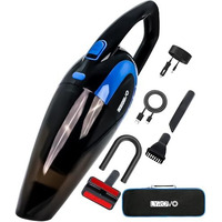 Lyrovo Ly3301 2 In 1 Wireless Car Vacuum Cleaner With Pet Hair Brush (1L / Blue / 1 Pieces)