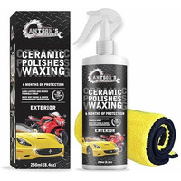 Ceramic Polish Waxing For Car - Antson 250Ml Easy To Apply Hydrophobic Spray With Extreme Gloss, Slickness & Uv Protection, More Durable Than Other Car Polish & Wax