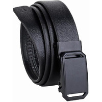 Zevora Men's Vegan Leather Belt For Men, Formal/Casual,Autolock,Black 02