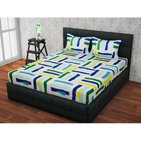 Cozy Furnish Super Soft Brushed Microfiber Cotton Double Bedsheet With 2 Pillow Covers,90X100(Inches) Bedsheet With 17X27(Inches) Pillow Covers,Bedsheet With Pillow Covers