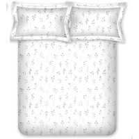 Bombay Dyeing King Size Cotton Bedsheet 180 Thread Count, Soft & Breathable, King Size: 274Cm X 274Cm With 2 Pillow Covers - Vin08