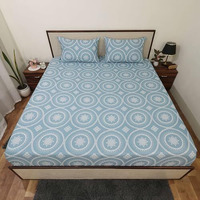 Bhoomi Impex 100% Microfiber Jaipuri Jewel Rjasathani Hand Print Size Double Bedsheet With 2 Pillow Covers