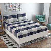 Rrc Super Soft Brushed Microfiber Cotton King Size Bedsheet With Pillow Covers, 108X108(Inches) King Size Bedsheet With Pillow Covers