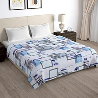 Story@Home Comforter Double Bed | Microfiber Blanket Double Bed |180Gsm,221 X 254Cm | Quilt | Blanket |Ivory, Geometric Pattern Dohar |Ac Comforter Double Bed |Perfect For Decorative & Festive Gifting