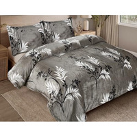 Homefort 220 Gsm Flannel Super Warm Bedsheets For Winter King Size Bed (95X90 Inches) With 2 Pillow Cover Size