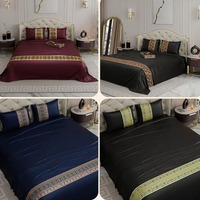 Stoa Paris Premium Bedsheet Set Combo, Free For Home, Luxury Gift Bedding Set For Festive Season, Versailles Collection, Set Of 4, Bedsheets And Pillow Covers For Festive Gifting
