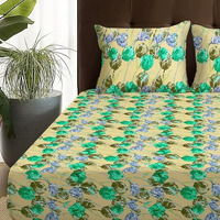 Story@Home Bedsheet For Double Bed | 180 Tc | Multicolor | Floral | 1 Piece Microfiber Bedsheet For Double Bed With 2 Pillow Covers (225 X 250Cm) Perfect For Home Decor & Gifting | Microfiber Bedsheet