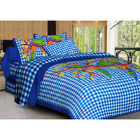 Dreamkraft Jaipuri Print King Size Cotton Bedsheet With 2 Pillow Covers( 250X230 Cm)