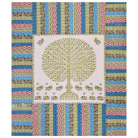 Kotts & Stitch Jaipuri Cotton Double Bedsheet | Traditional Big Tree Print | 93X108 Inch| Pure Cotton With 2 Pillow Covers | Green, Brown, Pink, Blue Colors| Perfect For Home Dcor And Everyday Use