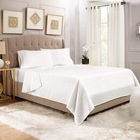 White Yrm Bedding's 700-Series Giza Egyptian Cotton Extra Comfy Bedsheet With 2-Pillow Covers King Size Hotel Quality