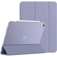 Proelite Case For Ipad Air 11 Inch M3/M2 2025/2024, Air 5Th Gen 2022/Ipad Air 4Th Gen 2020 10.9 Inch, Slim Hard Pc Translucent Back Shell Smart Cover Fit Ipad Air 11 M3/M2 & Air 10.9 Case, Purple