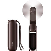 Gaiatop Mini Handheld Fan, Portable Personal Folding Cooling Hand Fan Rechargeable Battery Operated With 2 Speed Usb Desk Fan For Home Office Travel (Brown)