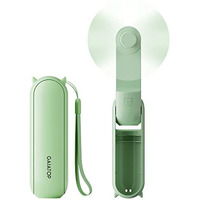 Gaiatop Mini Handheld Fan, Portable Personal Folding Cooling Hand Fan Rechargeable Battery Operated With 2 Speed Usb Desk Fan For Home Office Travel (Green)