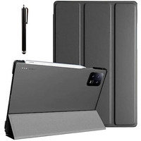 Proelite Cover For Xiaomi Mi Pad 6 Case Cover 11 Inch Flip Stand Cover With Transparent Back & Stylus Pen [Auto Sleep Wake Support], Black