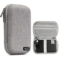 Solotravel Hard Disk Case Shockproof Hard Drive Case 2.5Inch External Hard Disk Case Eva Hard Disk Pouch External Hard Disk Cover (Grey Color)