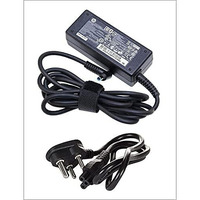 Maxelon Power Cable & Hp Blue Pin Original Laptop Charger 19.5V 3.33A 65W Adapter- Black