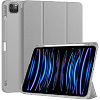 Proelite Smart Case For Ipad Pro 11 Inch 2022/2021 4Th/3Rd Gen [Auto Sleep/Wake Cover] [Pencil Holder] [Soft Flexible Case] Recoil Series - Grey