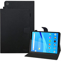 Tgk Leather Flip Stand Cover With Tpu Back Case For Tablets Lenovo Tab M8 Hd Cover 2Nd Gen/Tab M8 Hd 3Rd Gen 8 Inches [Model Tb-8505X / Tb-8505F / Tb-8506X] Black