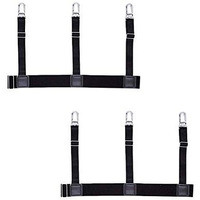 Gustave Men's Shirt Stays Adjustable Elastic Shirt Garters With Locking Non-Slip Clips