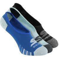 Skechers-Mens-Socks-3Pk Mens Non Terry No Show-S20080Id-Multl-L