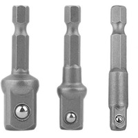Morningvale Generic Azds2-0Xdqsa4 Hex Drive Power Drill Socket Extension Bit Adaptor Set - Pack Of 3 Piece