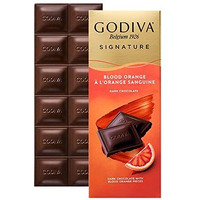 Godiva Signature Blood Orange Dark Chocolate, 3.2 Oz / 90 G