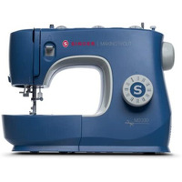 Singer M3330 Making The Cut Sewing Machine With 97 Stitch Application (Metallic Blue), 70Wt Powerful Motor & Feed Dog With106 Teeth In 6 Rows  Get Free Online Interactive Master Class.