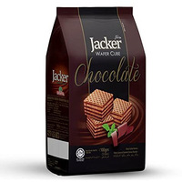 Jacker Wafer Cube Pack In Chocolate Flavor 100G, Smooth & Crunchy Layered Wafers | Daily Snacks | Foods & Sweets | Share With Friends & Family (Pack Of 1)