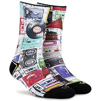 Dynamocks Cassettes Men & Women Crew Length Socks (L : Men (India/Uk Shoe Size) 8 To 10)