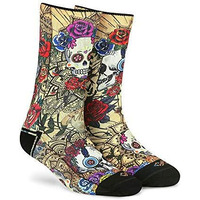 Dynamocks Men & Women Crew Length Socks (Pack Of 1 Pair; Multicolour; Anti-Odour; Breathable; Durable)