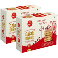 Sahu Gajak Bhandar Rajasthani Khasta Gajak 900G | Combo Pack 500G + 400G | Til Gud Gajak | Jaggery Sesame Chikki | Gachak | Gazak | No Preservatives Or Liquid Glucose | Made With Cow Ghee