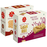 Sahu Gajak Bhandar Homemade Rajasthani Gajjak 400G With Gazak Roll 400G (Combo Pack 800G) No Liquid Glucose | Made With Cow Ghee | Premium Packaging | No Added Preservatives Or Colors