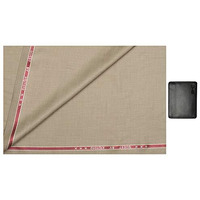 Raymond 0-Degree Men's Viscose Unstitched 1.3 M Trouser Fabric With Wallet, Light Biscuit (Free Size)