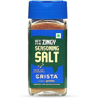 Crista Zingy Seasoning Salt For Fruits & Vegetable Salad Dressing | Trans Fat Free | Fresh & Spicy | Vegan | Zero Added Colours, Fillers, Additives & Preservatives | 50 Gms