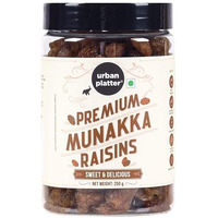 Urban Platter Premium Munakka Raisins, 250G (Garnish Or Add To Fruit Salads, Oatmeals, Mueslis, Trail Mixes, Ice Creams, Baked Goods, Kheer & Ladoos)