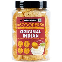 Urban Platter Scoopers Original Indian, 80G (Crunchy Crisps Made With Popped Corn For Gluten-Free Snacking)