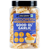 Urban Platter Scoopers Good Ol' Garlic, 80G (Crisps Made With Popped Rice & Corn)