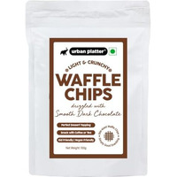 Urban Platter Chocolate Flavor Choco Drizzle Waffle Chips, (Fun And Light, Crunch In Every Bite, Kid-Friendly, Tea Time Snack, Dessert Topping),120 Grams